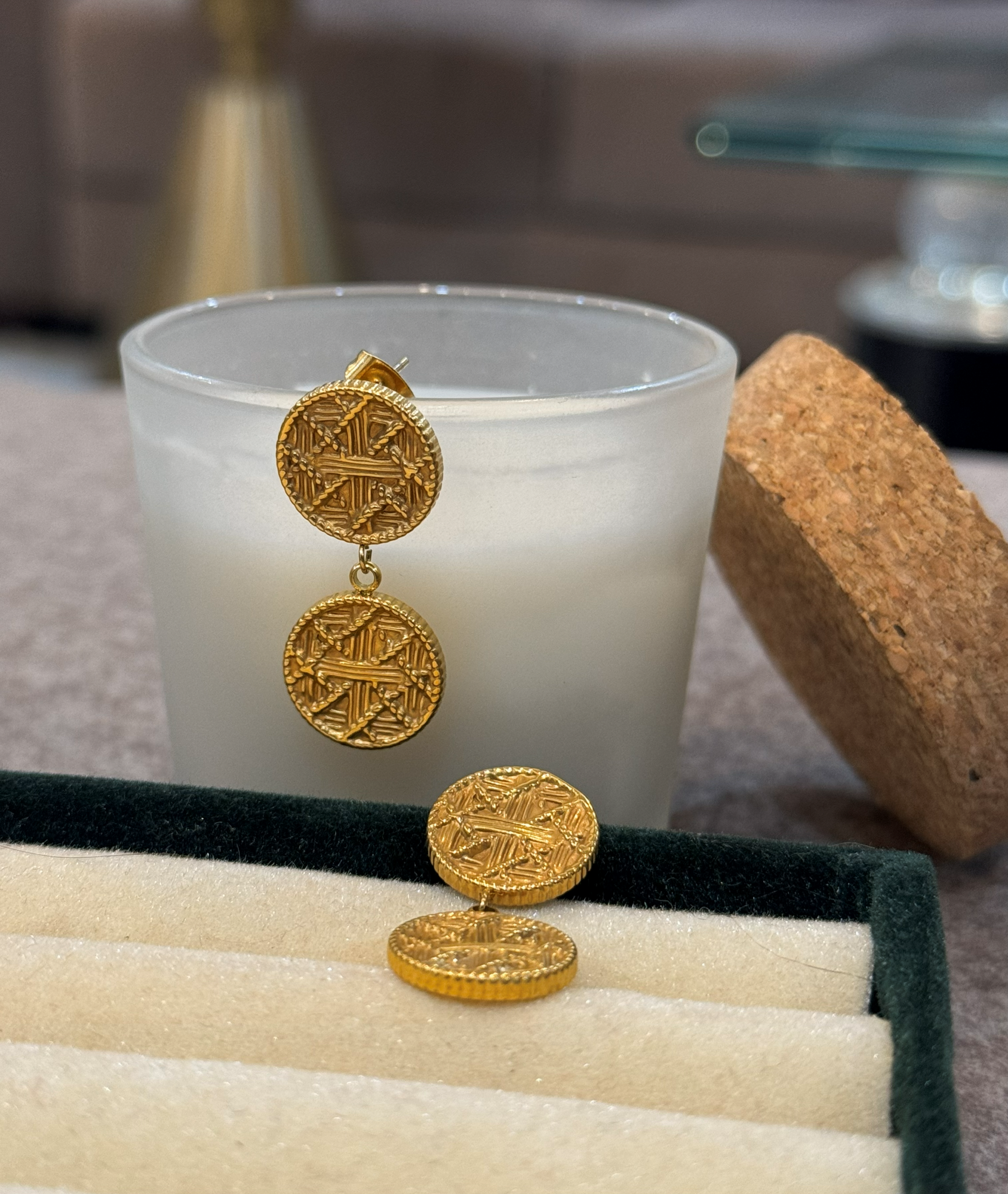 IMPERIAL COIN DROP EARRINGS