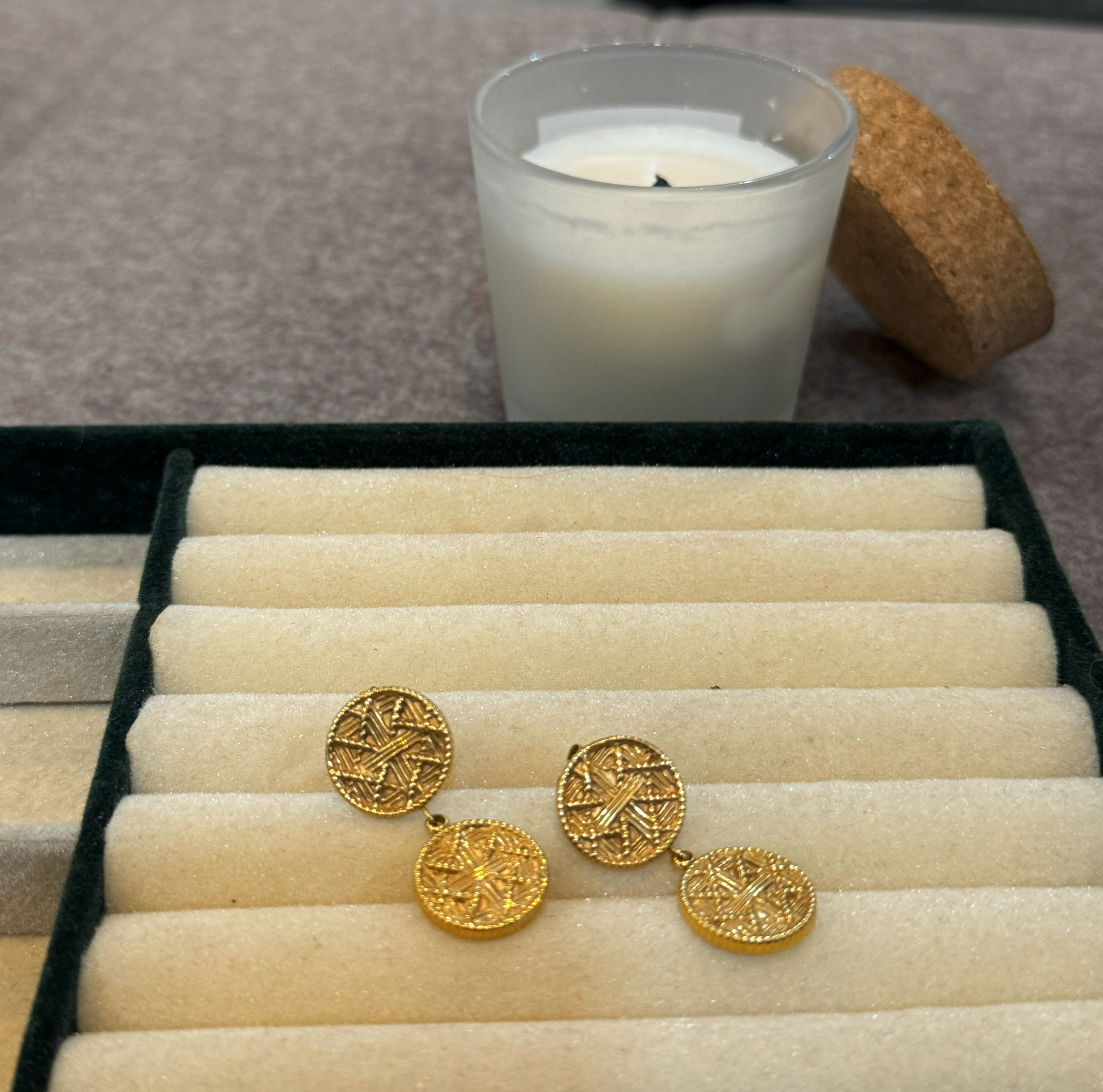 IMPERIAL COIN DROP EARRINGS