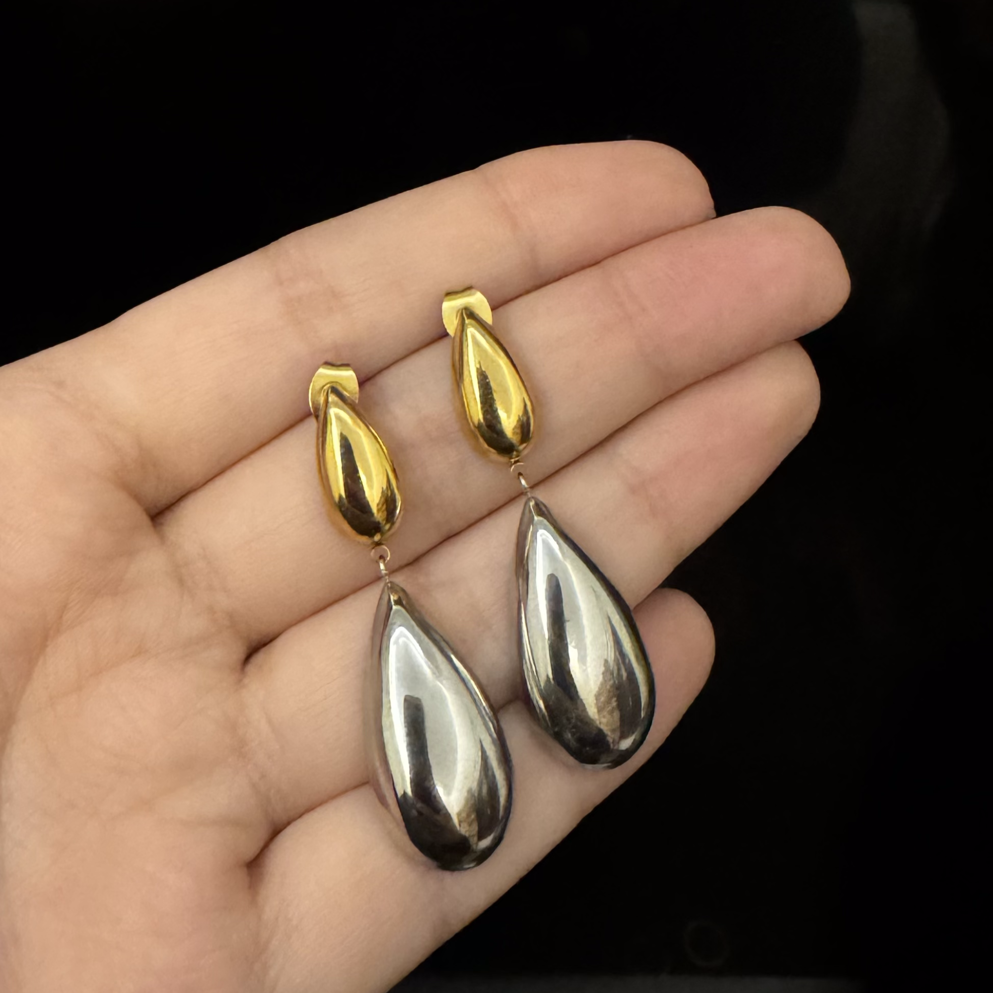 Tear Drop Duet Earrings