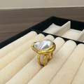 Vintage Gold Pearl Ring