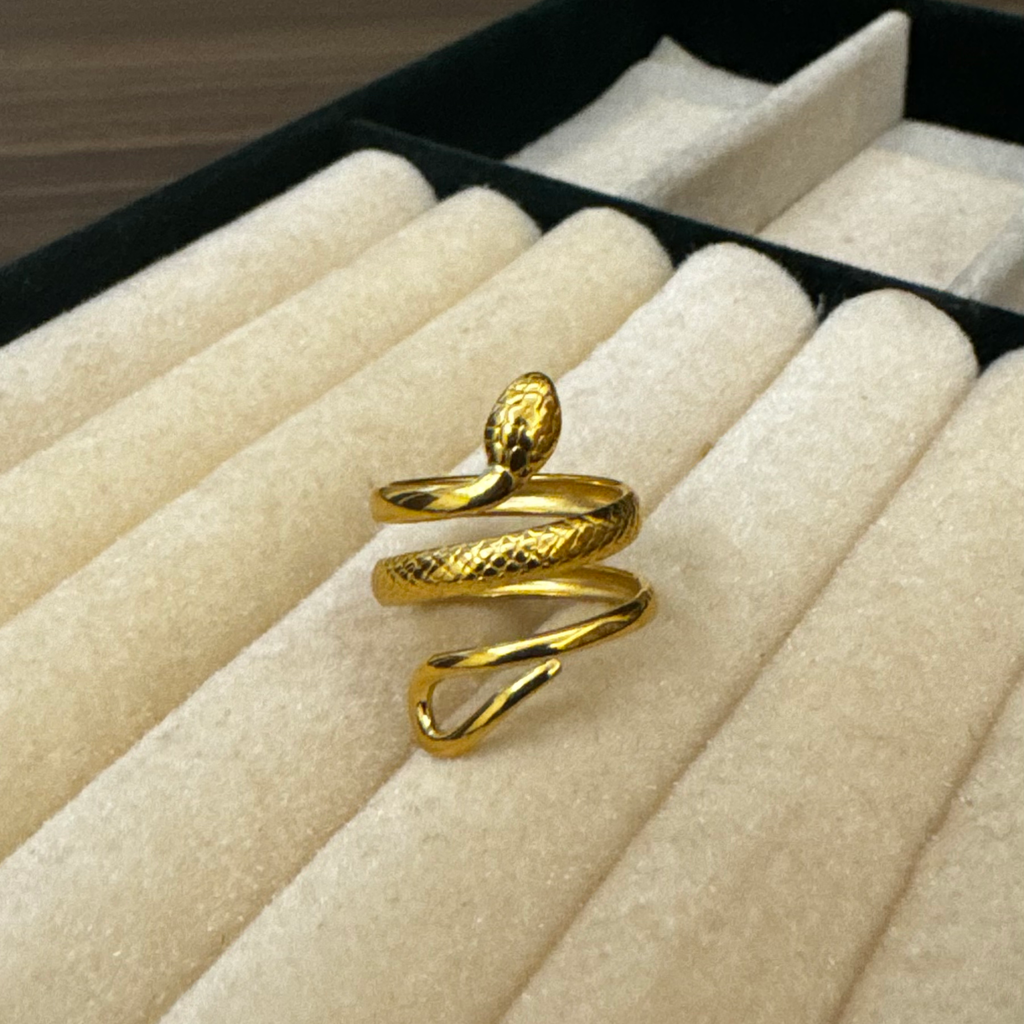 Golden Serpent Ring