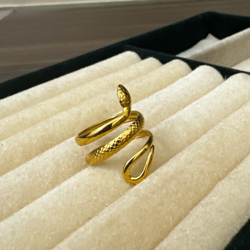 Golden Serpent Ring