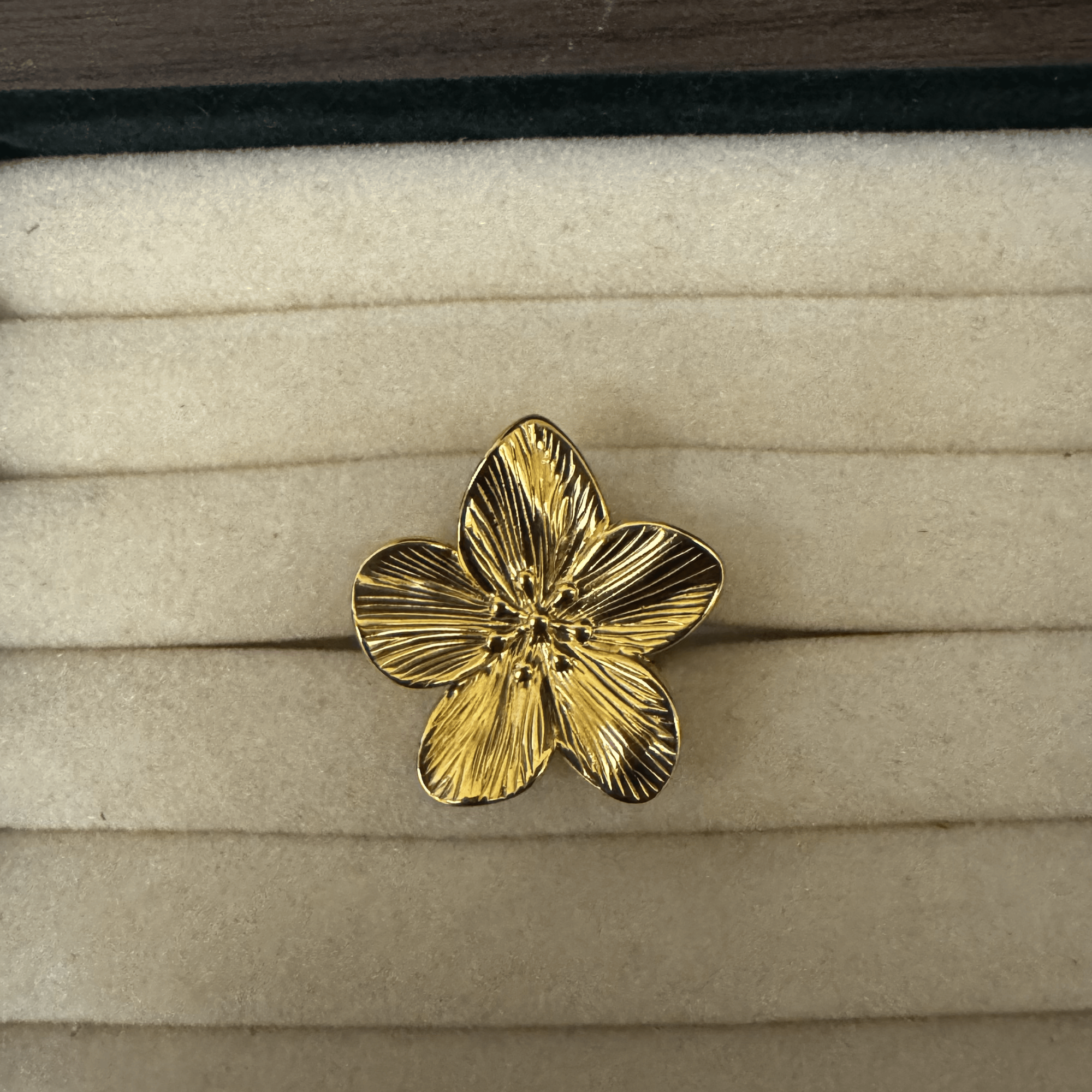 Bloom In Gold Ring